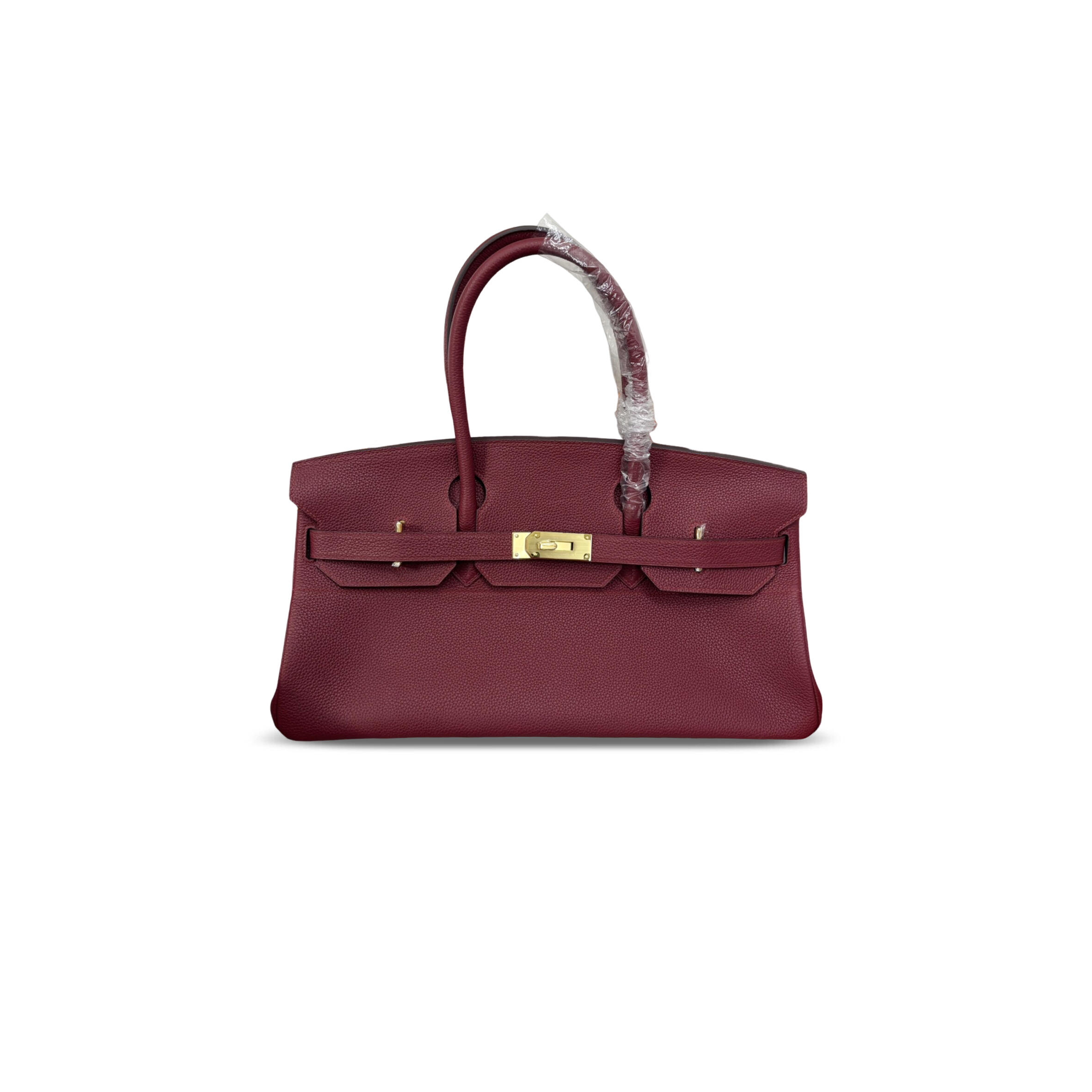 H**me5 master shoulder birkin 42 togo ruby red gold hardware (42*20*18cm)